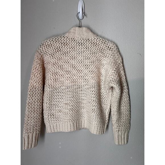 Madewell Women's Bomber Cardigan Sweater Antique White size XXS - Picture 8 of 12